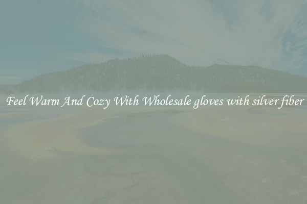 Feel Warm And Cozy With Wholesale gloves with silver fiber