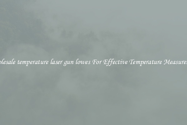 Wholesale temperature laser gun lowes For Effective Temperature Measurement