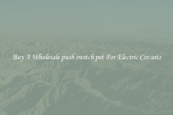 Buy A Wholesale push switch pet For Electric Circuits