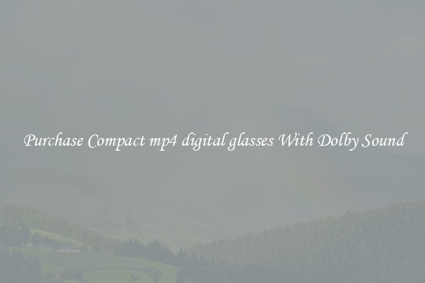 Purchase Compact mp4 digital glasses With Dolby Sound