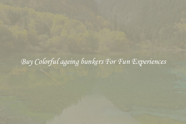 Buy Colorful ageing bunkers For Fun Experiences