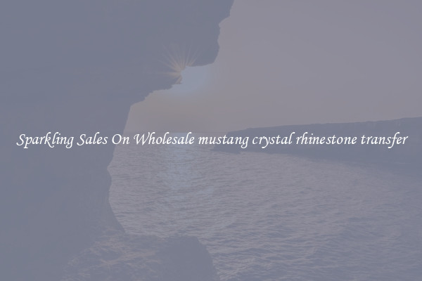 Sparkling Sales On Wholesale mustang crystal rhinestone transfer
