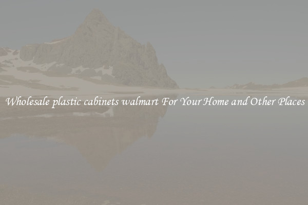 Wholesale plastic cabinets walmart For Your Home and Other Places