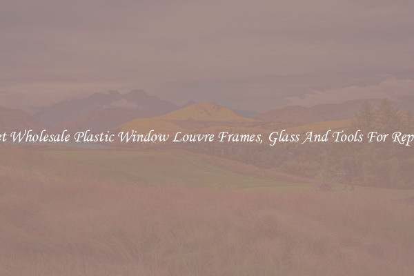 Get Wholesale Plastic Window Louvre Frames, Glass And Tools For Repair