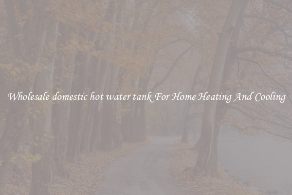 Wholesale domestic hot water tank For Home Heating And Cooling