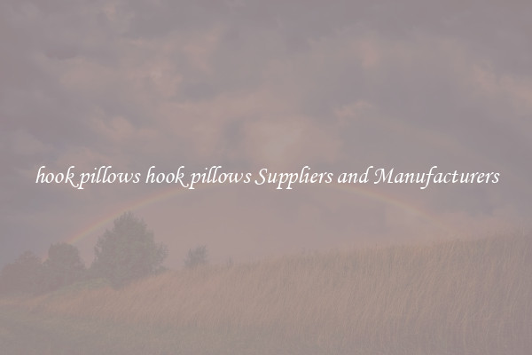hook pillows hook pillows Suppliers and Manufacturers