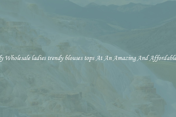 Lovely Wholesale ladies trendy blouses tops At An Amazing And Affordable Price
