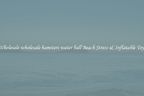 Wholesale wholesale hamsters water ball Beach Stress & Inflatable Toys