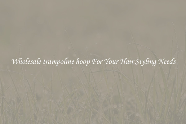 Wholesale trampoline hoop For Your Hair Styling Needs