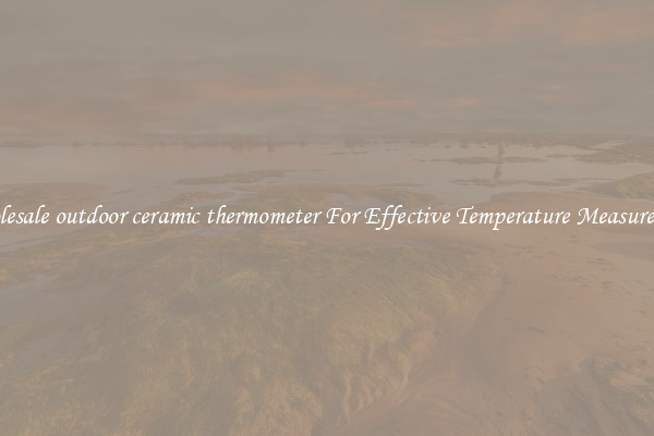Wholesale outdoor ceramic thermometer For Effective Temperature Measurement