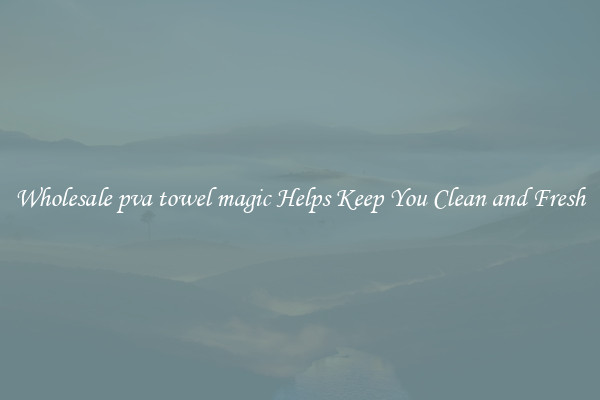 Wholesale pva towel magic Helps Keep You Clean and Fresh